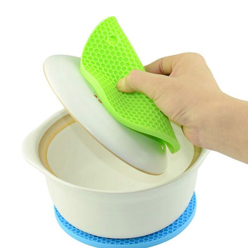  BESTonZON BESTONZON Coaster rutschfeste Silikon Topf Pan Mat Kissen hitzebestandig Kitchen Tool (7,1 * 7,1 * 0,4 Zoll)