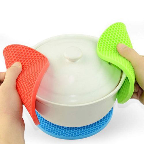  BESTonZON BESTONZON Coaster rutschfeste Silikon Topf Pan Mat Kissen hitzebestandig Kitchen Tool (7,1 * 7,1 * 0,4 Zoll)