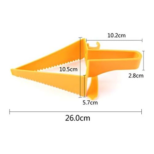  BESTonZON Kuchenmesser Kunststoff Dreieck Kreativ Kuchen Cutter Tortenheber Torteneinteiler (Orange)