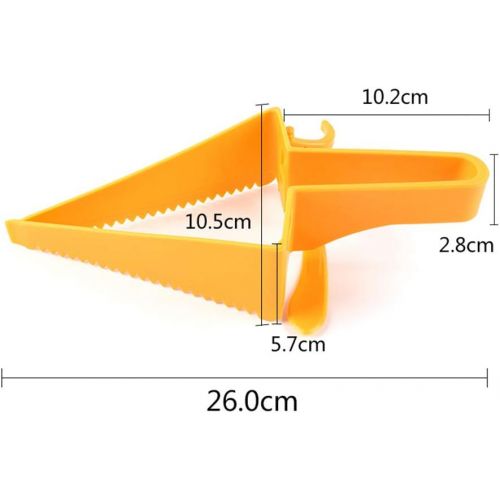  BESTonZON Kuchenmesser Kunststoff Dreieck Kreativ Kuchen Cutter Tortenheber Torteneinteiler (Orange)