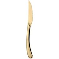 BESTONZON Stainless Steel Steak Knife Creative Mirror Polishing Western Serving Knife Premium Cutlery (Golden)