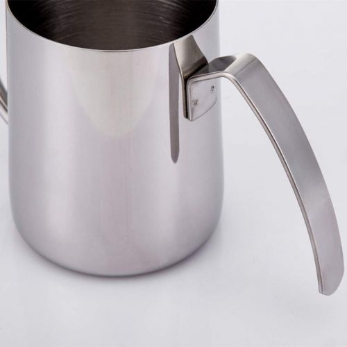  BESTonZON BESTONZON Edelstahl Kaffeekanne Wasserkessel Kaffeekessel Filterkaffee Werkzeug Schwanenhals Kaffeekanne (Silber 350CC)