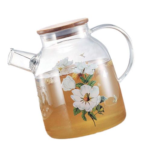  BESTonZON bestonzon hitzebestandiges Glas Teekanne High Borosilikat Loose Leaf Teekanne mit abnehmbarem-Ei