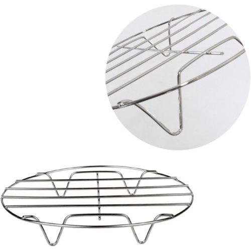  BESTonZON BESTONZON 3 pcs Dampfen Rack Edelstahl Topfuntersetzer fuer Toepfe Aufbewahrung Kueche Dampfen 19cm