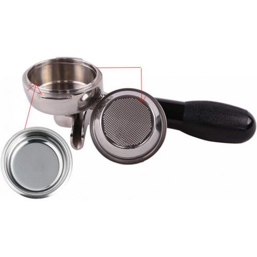  BESTONZON Blindfilter aus Metall 58 mm Kaffeekanne Espressokocher mit Gareinsatz fuer Kaffeevollautomaten