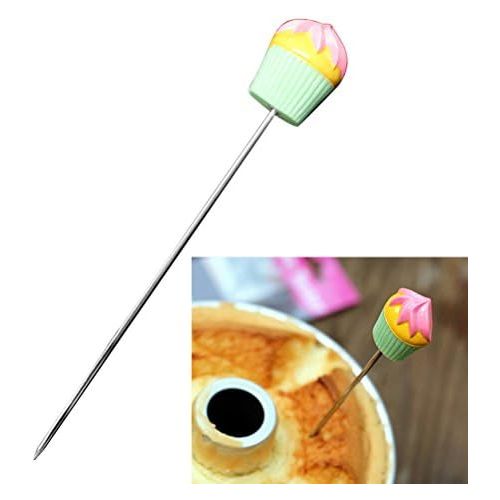  BESTONZON Edelstahl Kuchen Tester Teig Test Muffin Backen Zubehoer Nadeln Praktische Mehrzweck Geeignet fuer Kueche oder BBQ (17,5 cm)