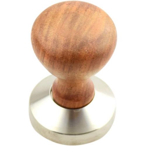  BESTONZON Rosewood and Stainless Steel Italian Coffee Tamper 57mm Flat Base Espresso Tamper Coffee Bean Press(Random Color)