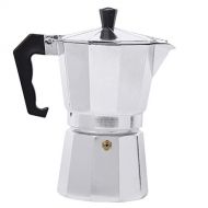 BESTONZON Stainless Steel Stovetop Moka Espresso Maker for Italian Espresso, Cappuccino and Latte 6 Cup (300ML)