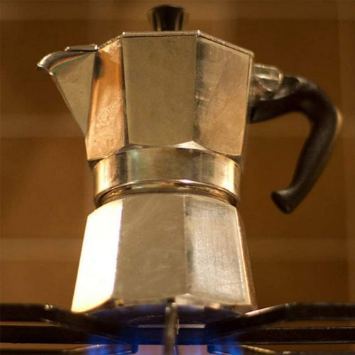  BESTONZON Stainless Steel Stovetop Moka Espresso Maker for Italian Espresso, Cappuccino and Latte 6 Cup (300ML)