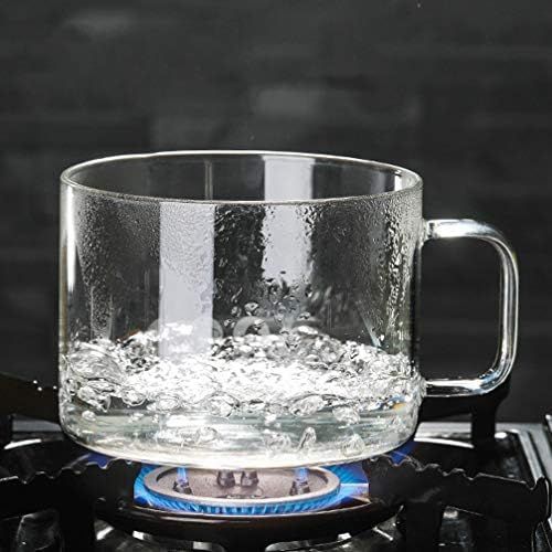  [아마존베스트]BESTONZON Glass Pot High Borosilicate Glass Bowl Heat Resistant Glass Cooker for Home Kitchen Restaurant 13 cm