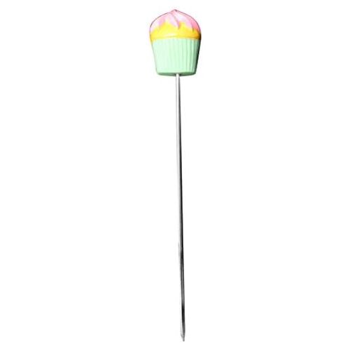  [아마존베스트]BESTONZON Stainless Steel Cake Tester Probe with Nice Cake Handle for Cake Bread Muffin Testing Green