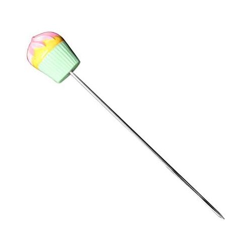  [아마존베스트]BESTONZON Stainless Steel Cake Tester Probe with Nice Cake Handle for Cake Bread Muffin Testing Green