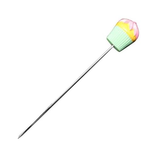  [아마존베스트]BESTONZON Stainless Steel Cake Tester Probe with Nice Cake Handle for Cake Bread Muffin Testing Green