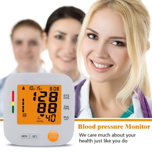  BESUNTEK Blood Pressure Monitor with Blood Pressure Cuff 8.7- 16.5 inch Backlit Acrylic Display IHB Indicator 2...