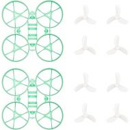 BETAFPV Meteor65 Pro 1S Brushless Whoop Frame Kit Green with 2 Sets 35mm 3-Blade Propeller 1.0mm Shaft White for 65mm Meteor65 Pro 1S Brushless Micro Racing Whoop Drone Quadcopter