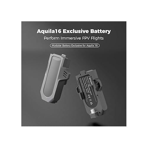  BETAFPV 2pcs Aquila16 Exclusive Battery 3.8V 15C 1100mAh 1S LiHV Battery with BT2.0 Connector for Aquila16 FPV Kit, Aquila16 Brushless Drone Extend Flight Time in N/S Mode