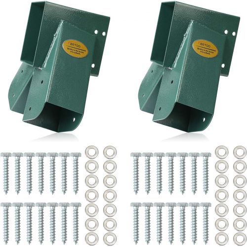  [아마존베스트]BETOOLL Easy 1-2-3 A-Frame 2 Brackets Swing Set Bracket with Mounting Hardware (Green)