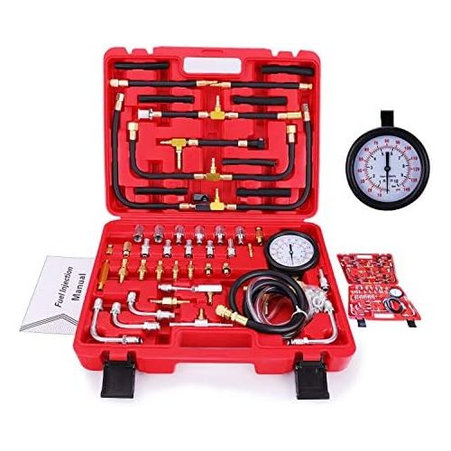  BETOOLL Pro Fuel Injection Pressure Tester Kit Gauge 0-140 PSI