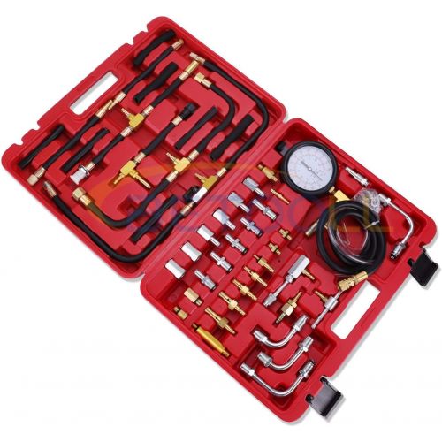  BETOOLL Pro Fuel Injection Pressure Tester Kit Gauge 0-140 PSI