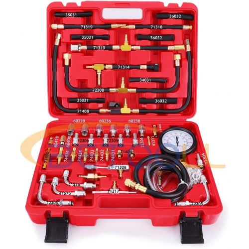  BETOOLL Pro Fuel Injection Pressure Tester Kit Gauge 0-140 PSI