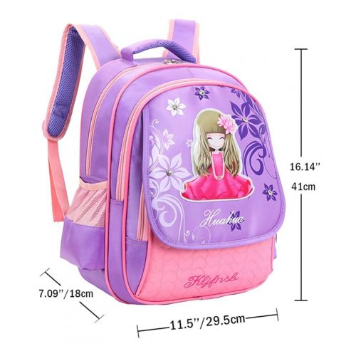  BETOP HOUSE Betop House Princess Design Nylon Kids School Bag Backpack for Girls