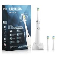 BEUTEESER Electric Toothbrush, H3 Rechargeable Sonic Electric Toothbrush with Induction Wireless...