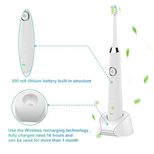  BEUTEESER Electric Toothbrush, H3 Rechargeable Sonic Electric Toothbrush with Induction Wireless...