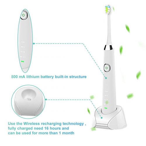  Electric Toothbrush, BEUTEESER H3 Rechargeable Sonic Electric Toothbrush with Induction Wireless...