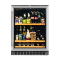BEV145SRE 178 Can Capacity Single Zone Under Counter Beverage Refrigerator, 24 Inch Width