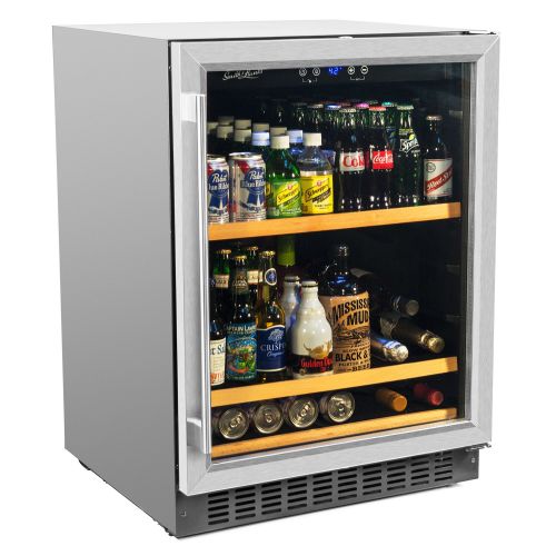  BEV145SRE 178 Can Capacity Single Zone Under Counter Beverage Refrigerator, 24 Inch Width