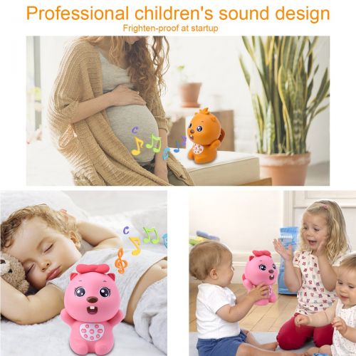  BEVA Beva Wireless Cartoon Bluetooth Speaker Cute Beaver Childrens Digital Player, Supporting TF Card Mp3 Player for Kids, Baby,Child