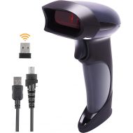 [아마존베스트]Heying Wireless Handheld Barcode Scanner BEVA 2-in-1 Wired Bar Code Reader 2.4GHz Wireless & USB 2.0 Wired Handheld Bar Code Scanner 1D Laser Barcode Reader for POS PC Laptop and Computer