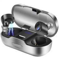 [아마존핫딜]Bluetooth Kopfhoerer, BEVA Kabelloses Headset in Ear Bluetooth 5.0 Headset True Wireless Kopfhoerer IPX7 Wasserdicht Sport Kopfhoerer mit Ladekastchen und Integriertem Mikrofon fuer iO