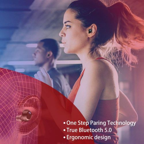  [아마존 핫딜]  [아마존핫딜]Bluetooth Kopfhoerer, BEVA Kabelloses Headset in Ear Bluetooth 5.0 Headset True Wireless Kopfhoerer IPX7 Wasserdicht Sport Kopfhoerer mit Ladekastchen und Integriertem Mikrofon fuer iO