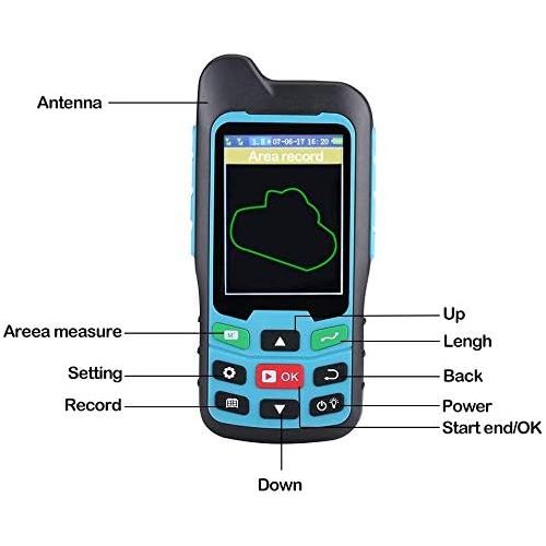  [아마존베스트]BEVA Handheld GPS GLONASS BEIDOU Length and Land Area Measure Calculation Meter,GPS Area & Distance Measurement,Figure Track Multifunctional Measuring Instrument