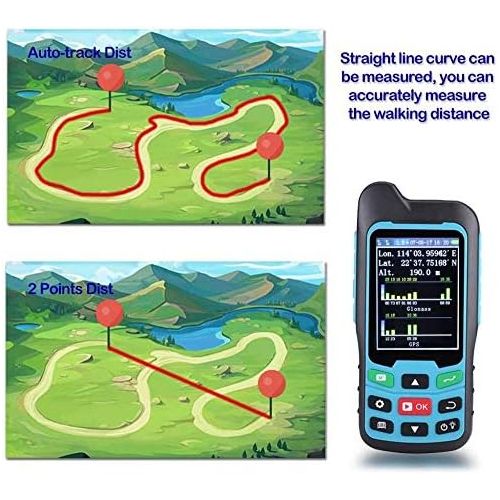  BEVA Handheld GPS GLONASS BEIDOU Length and Land Area Measure Calculation Meter,GPS Area & Distance Measurement,Figure Track Multifunctional Measuring Instrument