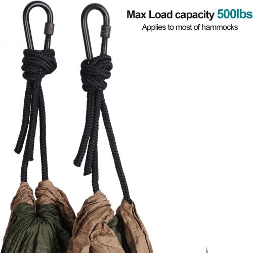  [아마존베스트]BEWISHOME 4 Pack Carabiner Hooks Hammock Locking Solid Metal D Clips with Heavy Duty 500LBS Screw Gate Hammock Locking,Quick Link for Outdoor Camping Hiking Traveling Backpacking B