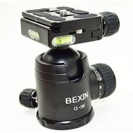BEXIN Aluminum Universal Tripod Ball head 36mm large sphere Panoramic Ball with Quick Release Plate 14 Inch Screw for Camera Tripod