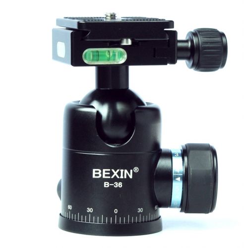  BEXIN 22.05 lbs Load Capacity Panoramic Tripod Ball Head with Quick Release Plate Clamp UNC14 Camera Screw for Nikon Sony SLR Camera