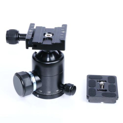  BEXIN 22.05 lbs Load Capacity Panoramic Tripod Ball Head with Quick Release Plate Clamp UNC14 Camera Screw for Nikon Sony SLR Camera