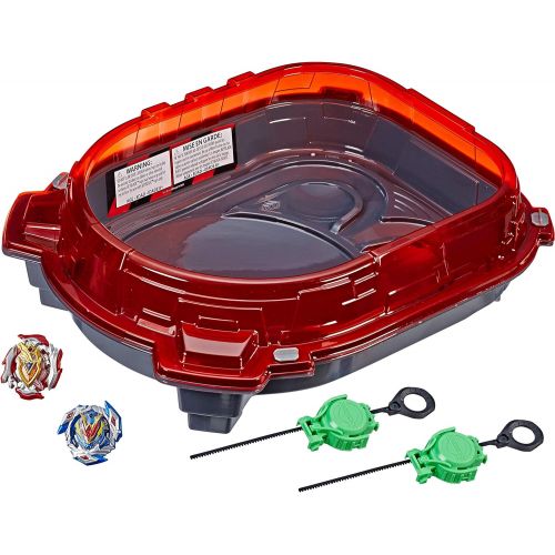  [아마존베스트]BEYBLADE Burst Turbo Slingshock Rail Rush Battle Set Game -- Complete Set Burst Beystadium, Battling Tops, and Launchers (Amazon Exclusive)