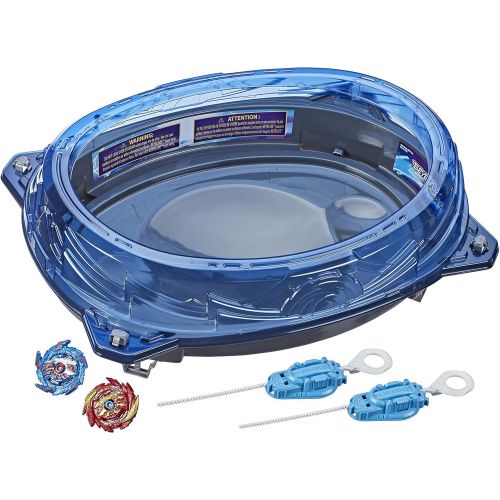  [아마존베스트]BEYBLADE Burst Surge Speedstorm Volt Knockout Battle Set  Complete Battle Game Set with Beystadium, 2 Battling Top Toys and 2 Launchers