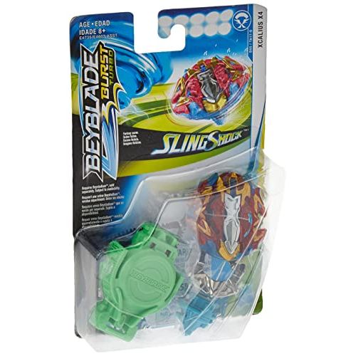  [아마존베스트]BEYBLADE Burst Turbo Slingshock Xcalius X4 Starter Pack -- Battling Top & Right/Left-Spin Launcher, Age 8+