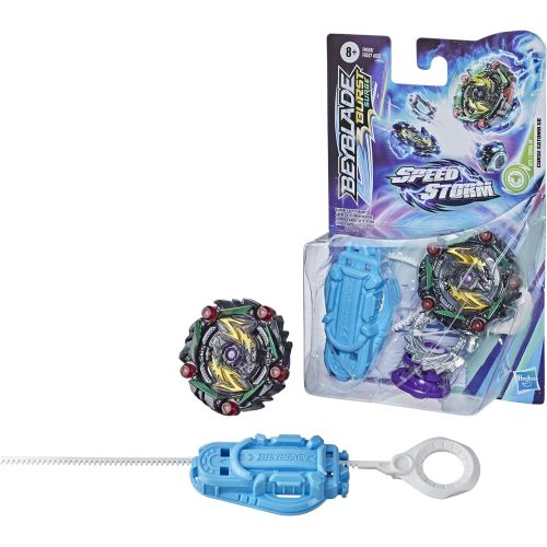  [아마존베스트]BEYBLADE Burst Surge Speedstorm Curse Satomb S6 Spinning Top Starter Pack -- Defense Type Battling Game Top with Launcher, Toy for Kids