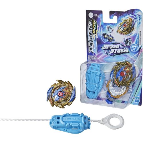  [아마존베스트]BEYBLADE Burst Surge Speedstorm Super Hyperion H6Spinning Top Starter Pack -- Attack Type Battling Game Top with Launcher, Toy for Kids