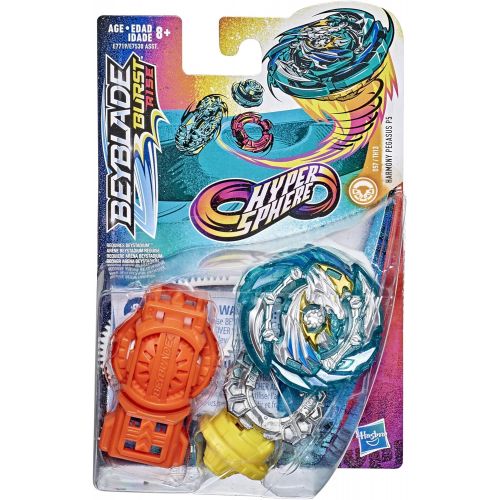  [아마존베스트]BEYBLADE Burst Rise Hypersphere Harmony Pegasus P5 Starter Pack -- Stamina Type Battling Top Toy and Right/Left-Spin Launcher, Ages 8 and Up