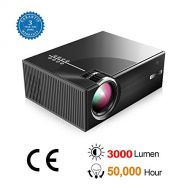 BEYI 3000 Lumen LCD LED Portable Home Theater Video Projectors, 2018 Updated Low-Noise Stereo Speakers, 50000+ Hours Support HD 1080P for Outdoor Movie Nights, Black