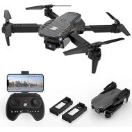 BEZGAR BD101 Drone with 1080P Camera for Adults and Kids - Foldable FPV Remote Control Mini Quadcopter with Gestures Selfie, One Key Start/Land, 3D Flips, 2 Batteries, Toys Gifts for Kids, Adults