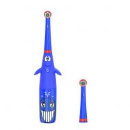 BF-DCGUN Kids Sonic Toothbrush for Baby or Children with Funny Led Light,Baby Electric Sonic Toothbrush for Age 3+ with Timer with 2 Replacement Soft Heads