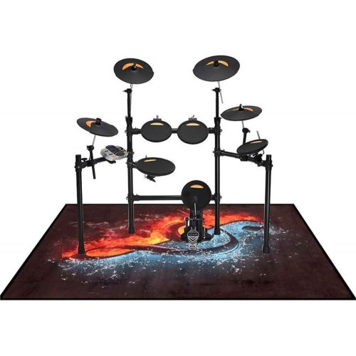  [아마존베스트]BFCDF Drum Mat for Electric Drum Kits Bass Drum Snare and Other Non-Slip Carpets (160 cm x 120 cm)